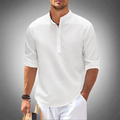 Men's Lightweight Casual Henley Shirt