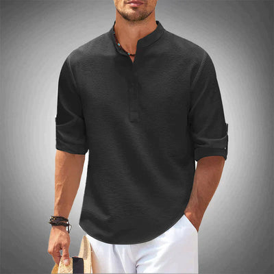 Men's Lightweight Casual Henley Shirt