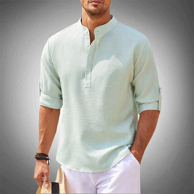 Men's Lightweight Casual Henley Shirt