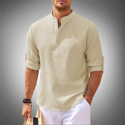 Men's Lightweight Casual Henley Shirt