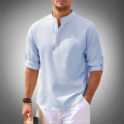 Men's Lightweight Casual Henley Shirt