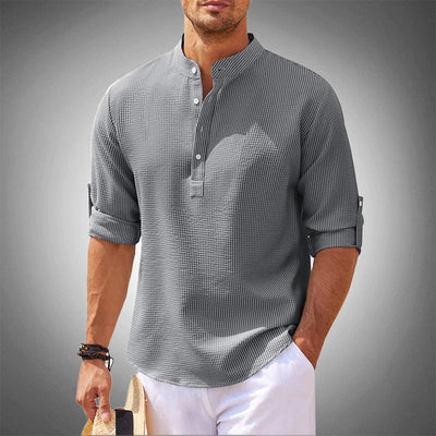 Men's Lightweight Casual Henley Shirt