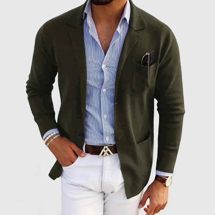 Men's Lightweight Casual Knit Blazer