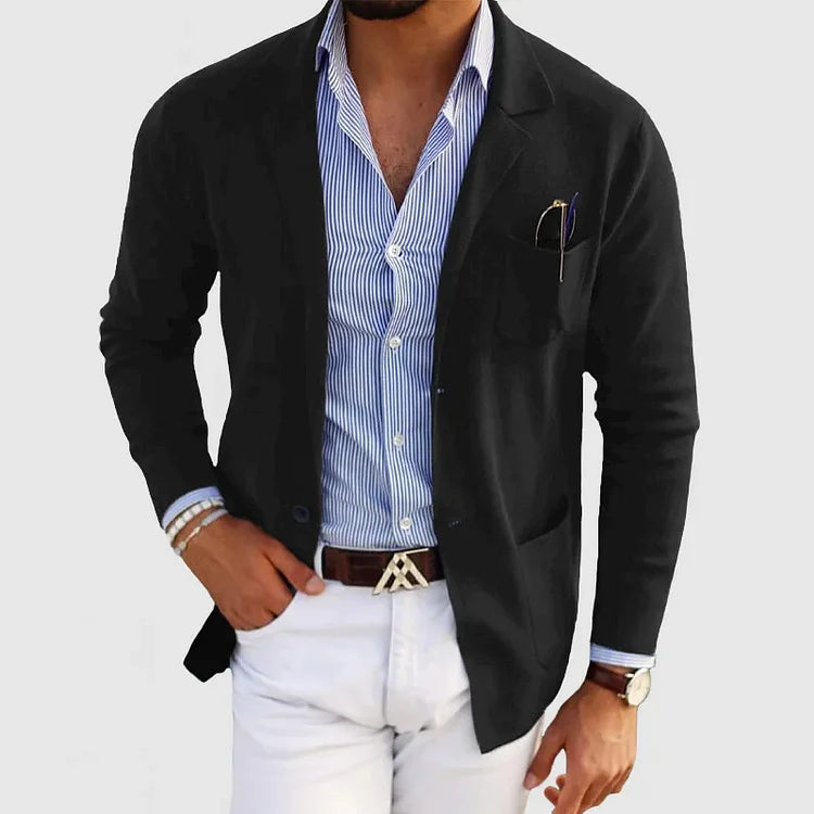 Men's Lightweight Casual Knit Blazer