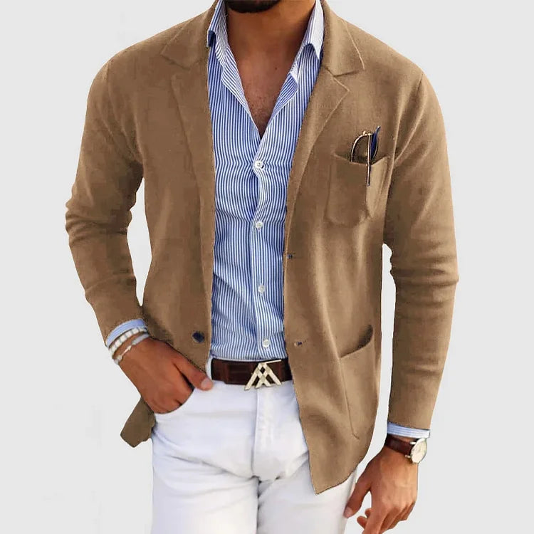 Men's Lightweight Casual Knit Blazer