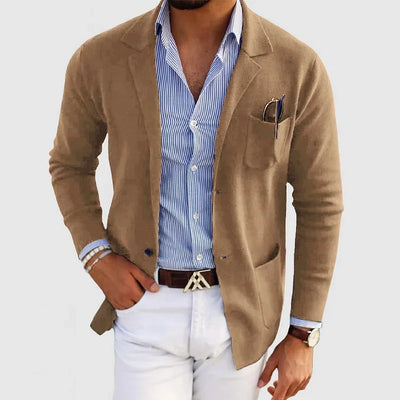 Men's Lightweight Casual Knit Blazer