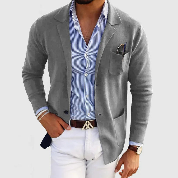 Men's Lightweight Casual Knit Blazer
