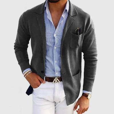 Men's Lightweight Casual Knit Blazer