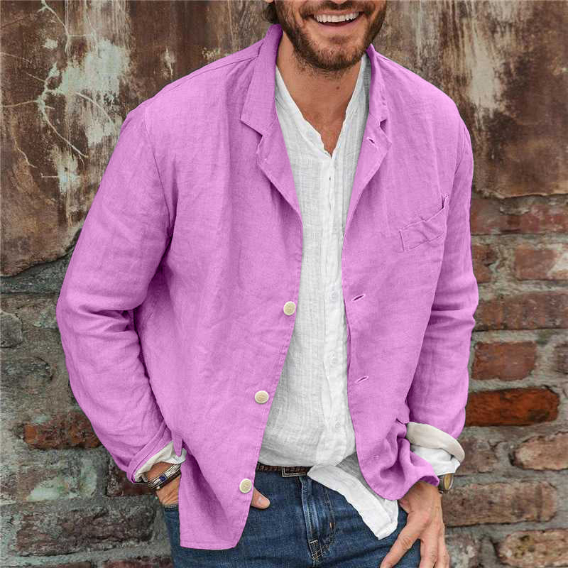 Men's Casual Linen Blazer | Lightweight & Breathable