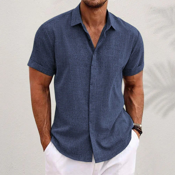 Men's Linen Short Sleeve Shirt