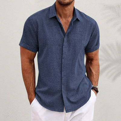 Men's Linen Short Sleeve Shirt
