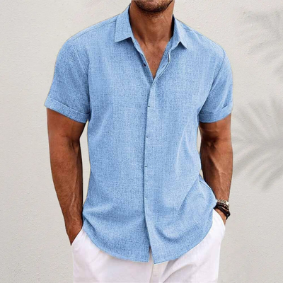 Men's Linen Short Sleeve Shirt