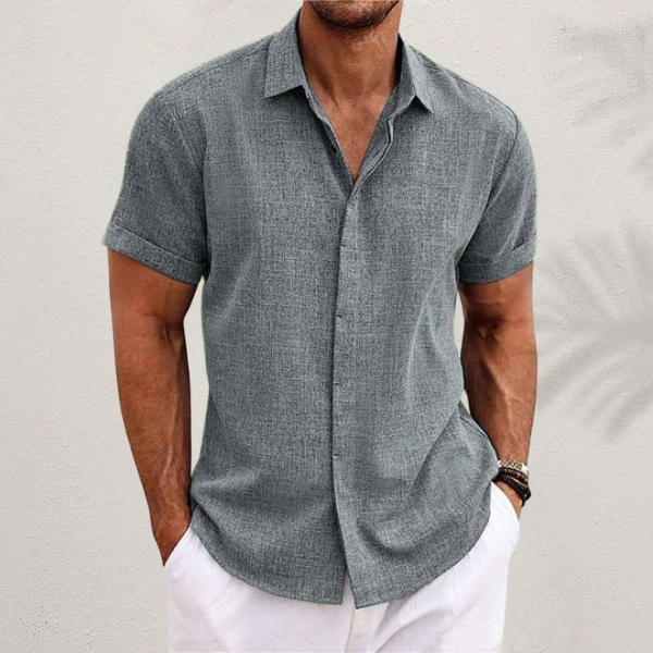 Men's Linen Short Sleeve Shirt