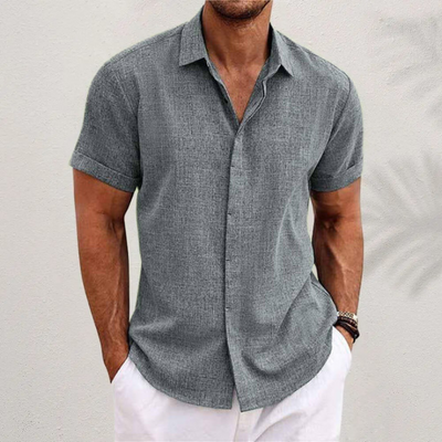 Men's Linen Short Sleeve Shirt