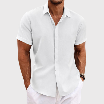 Men's Linen Short Sleeve Shirt