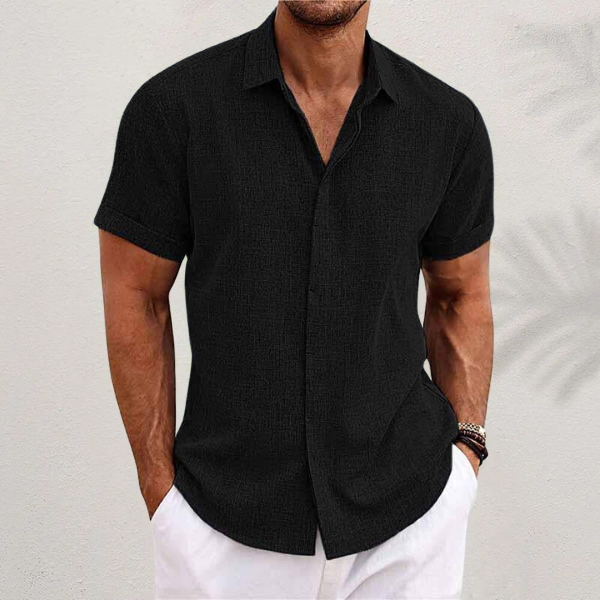Men's Linen Short Sleeve Shirt