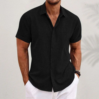 Men's Linen Short Sleeve Shirt