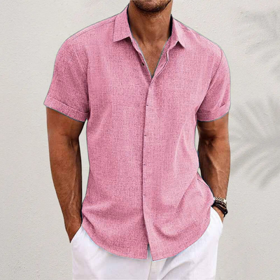 Men's Linen Short Sleeve Shirt