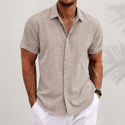 Men's Linen Short Sleeve Shirt