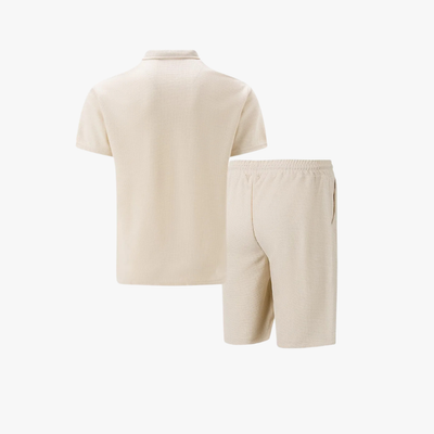 Men's Cotton Polo and Shorts Set