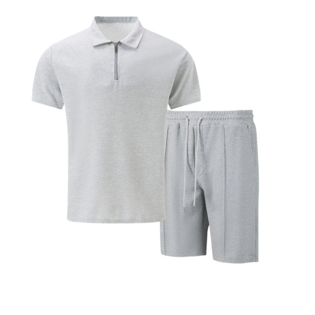 Men's Cotton Polo and Shorts Set