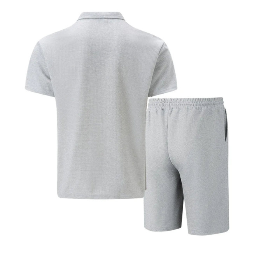 Men's Cotton Polo and Shorts Set