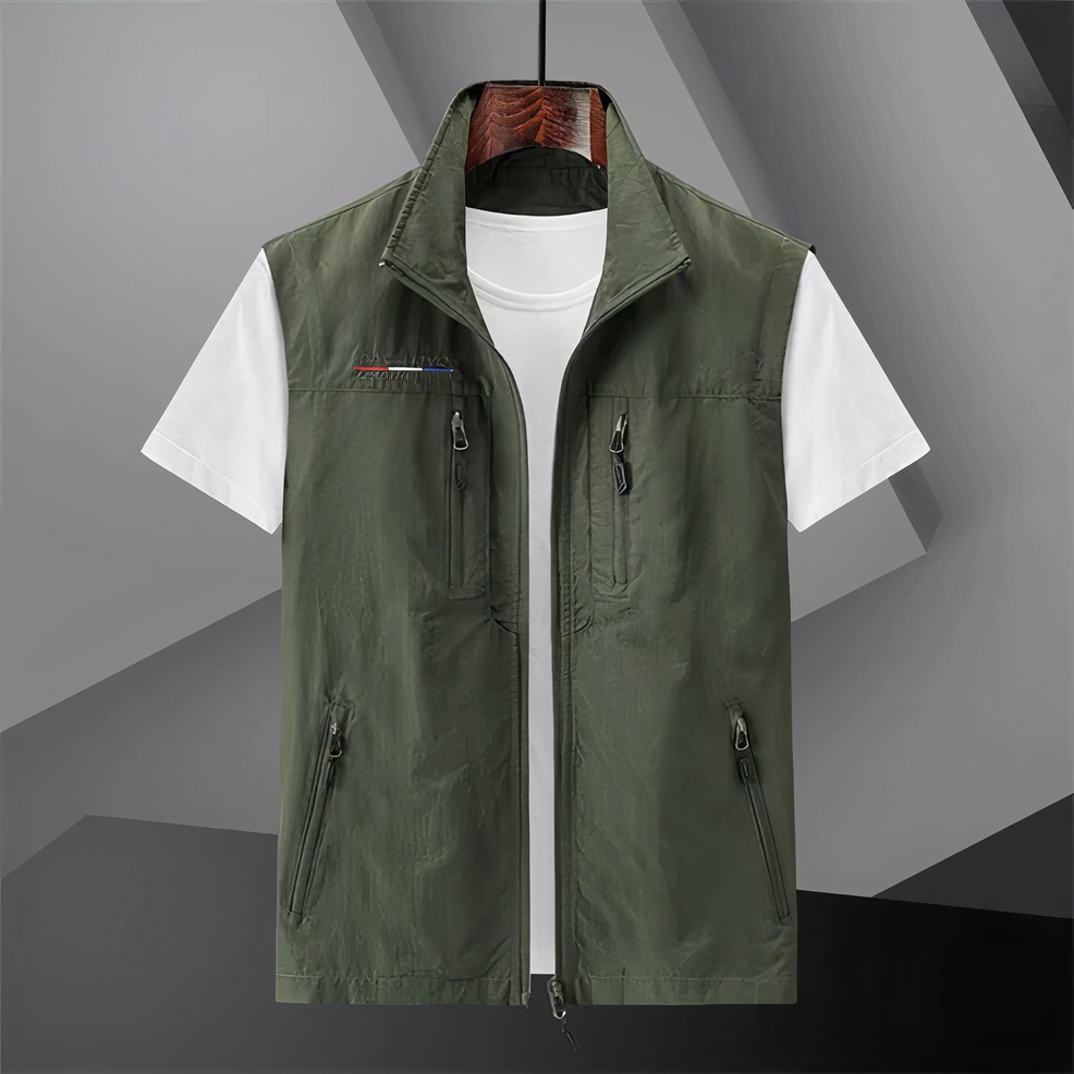 Men's Cotton Utility Pocket Vest