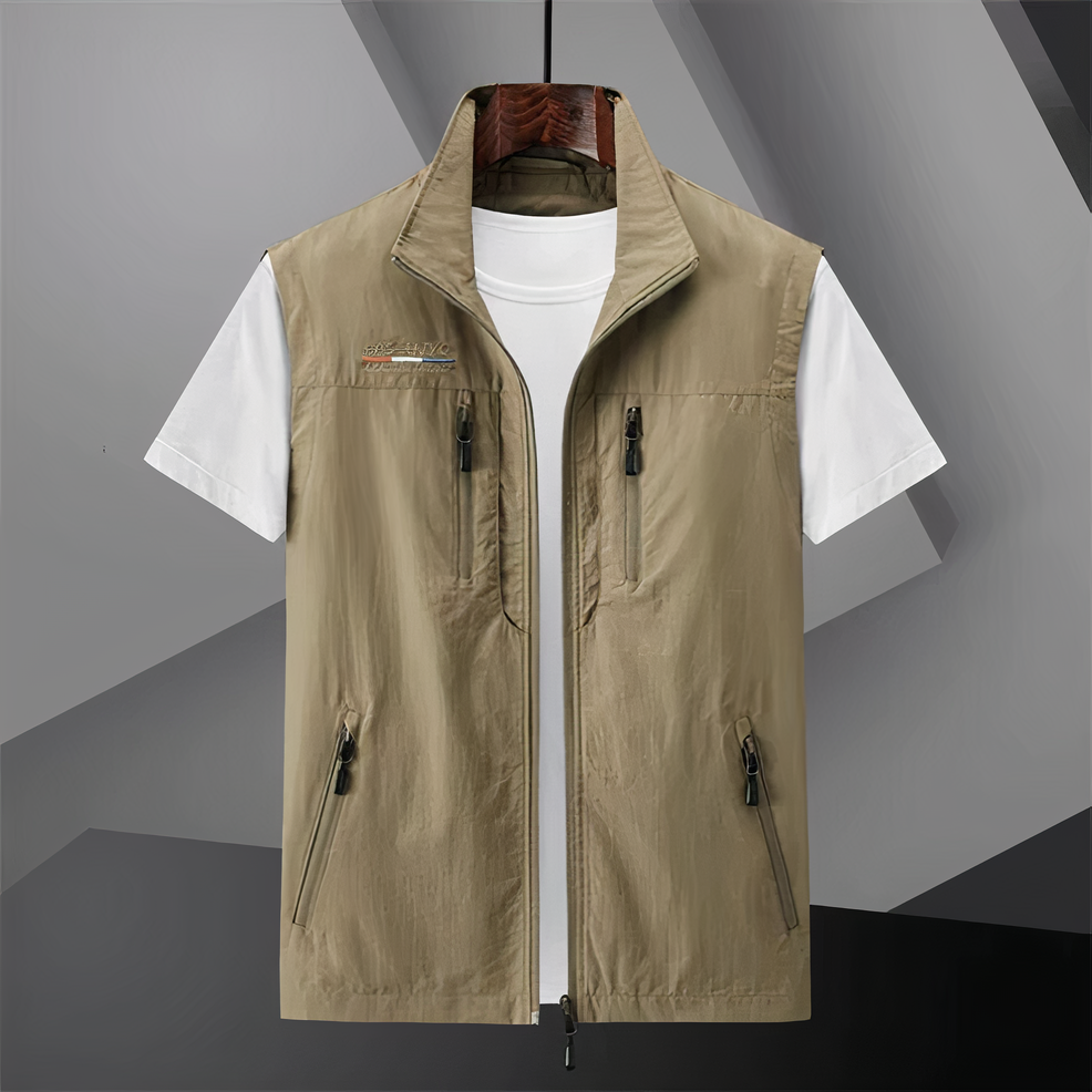 Men's Cotton Utility Pocket Vest