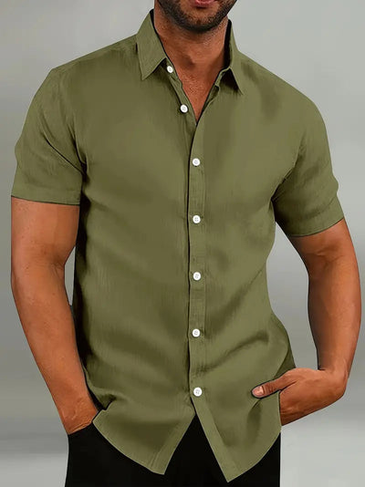Men's Cotton Short Sleeve Shirt