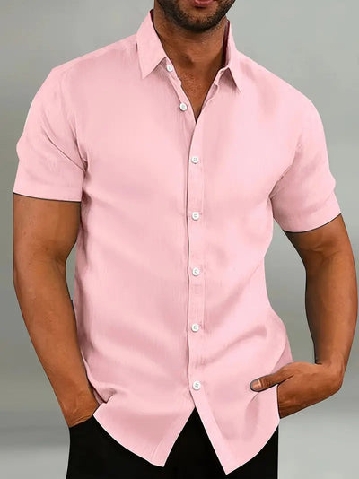 Men's Cotton Short Sleeve Shirt