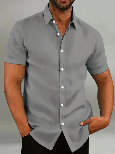 Men's Cotton Short Sleeve Shirt