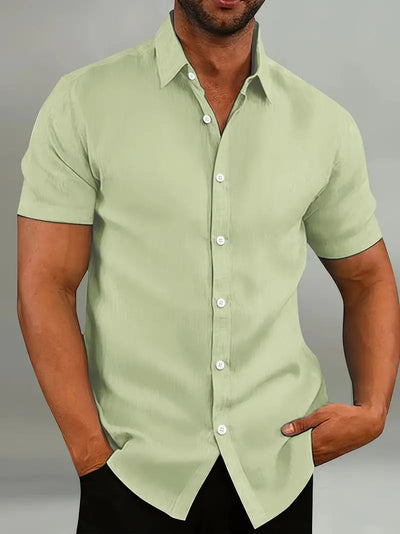 Men's Cotton Short Sleeve Shirt