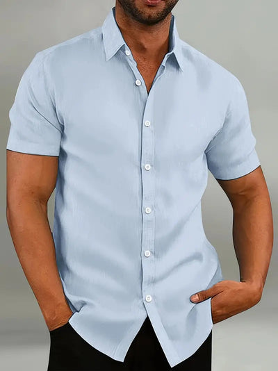 Men's Cotton Short Sleeve Shirt