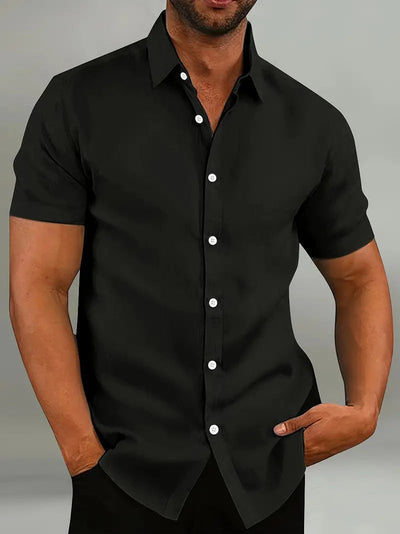 Men's Cotton Short Sleeve Shirt