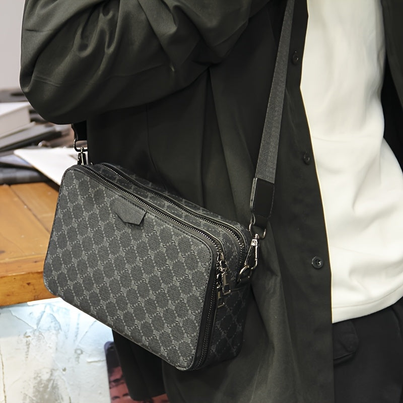 Checked Street Style Crossbody Bag
