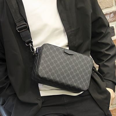 Checked Street Style Crossbody Bag