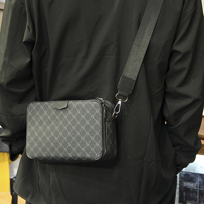 Checked Street Style Crossbody Bag