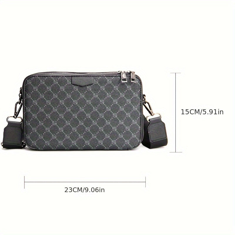 Checked Street Style Crossbody Bag
