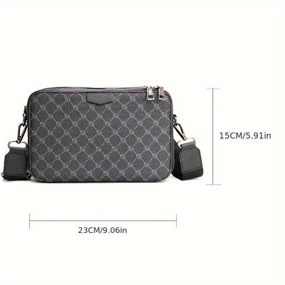 Checked Street Style Crossbody Bag