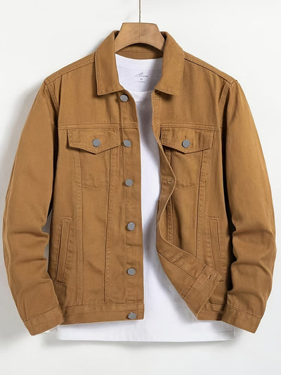 Classic Durable Brown Denim Jacket