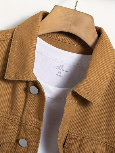 Classic Durable Brown Denim Jacket