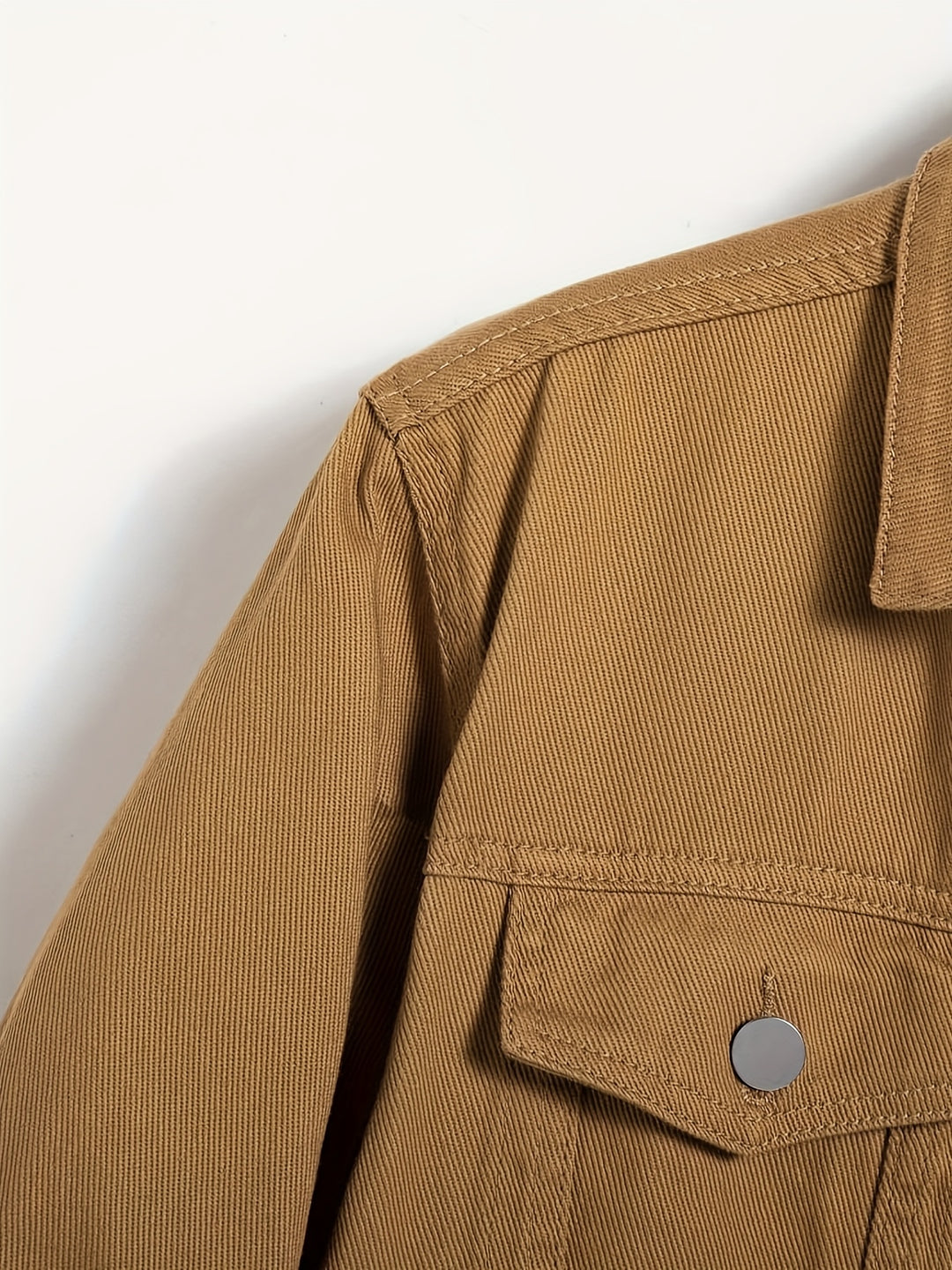 Classic Durable Brown Denim Jacket
