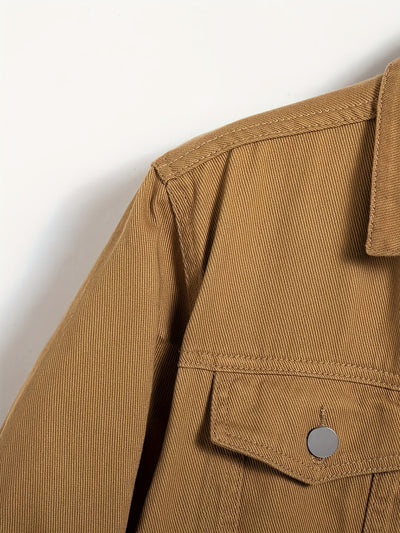 Classic Durable Brown Denim Jacket