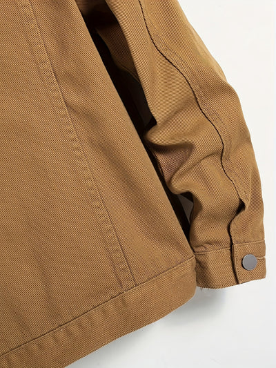 Classic Durable Brown Denim Jacket