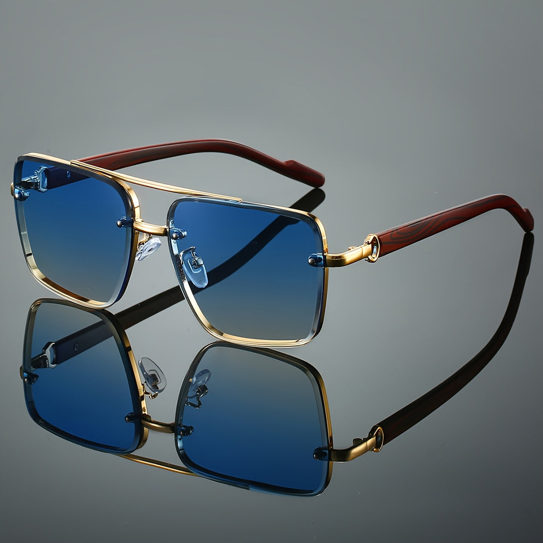 Wood Grain Retro Men's Sunglasses