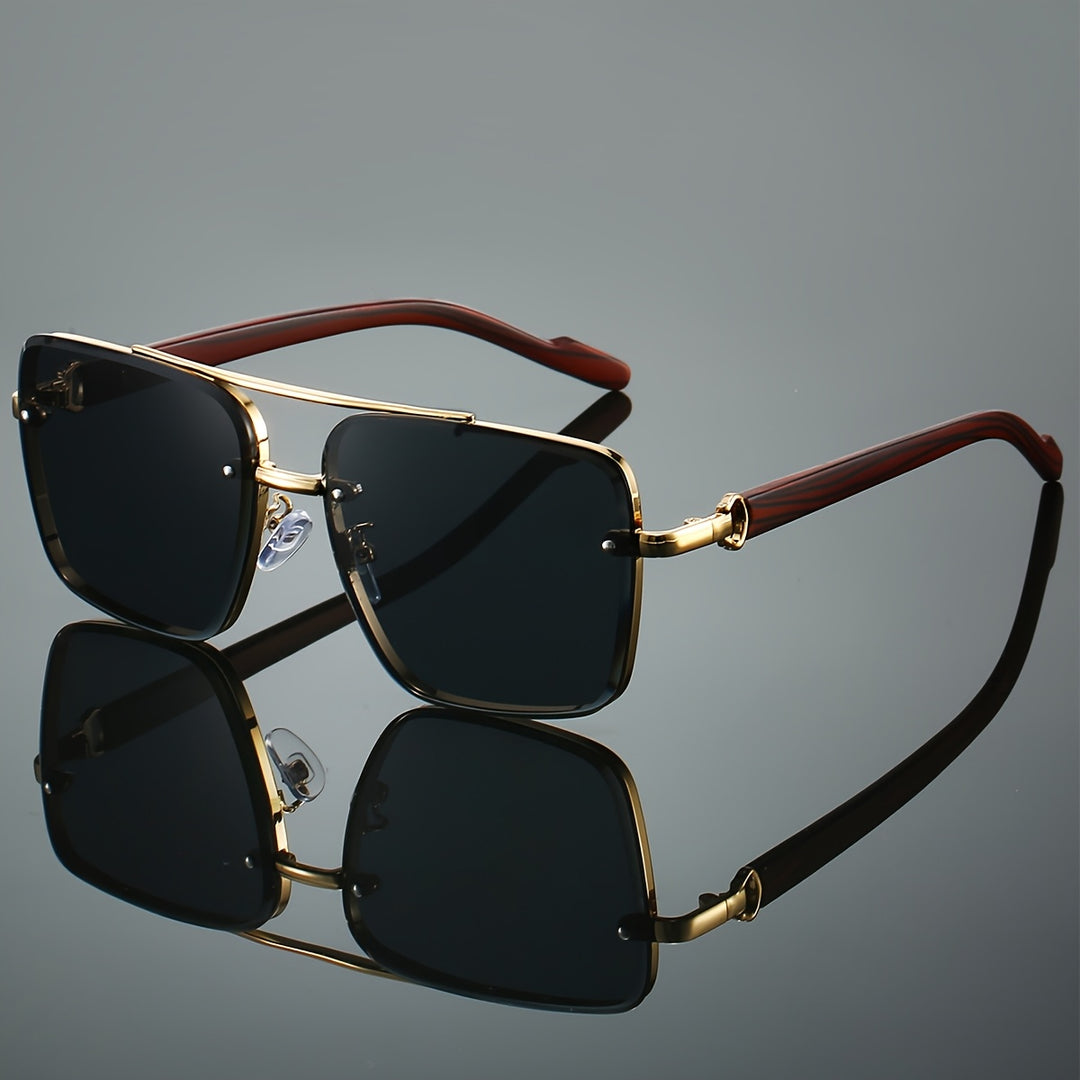 Wood Grain Retro Men's Sunglasses
