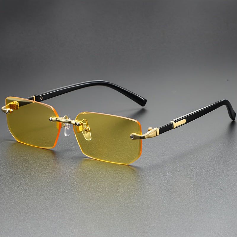 Rimless Retro Men's Glasses