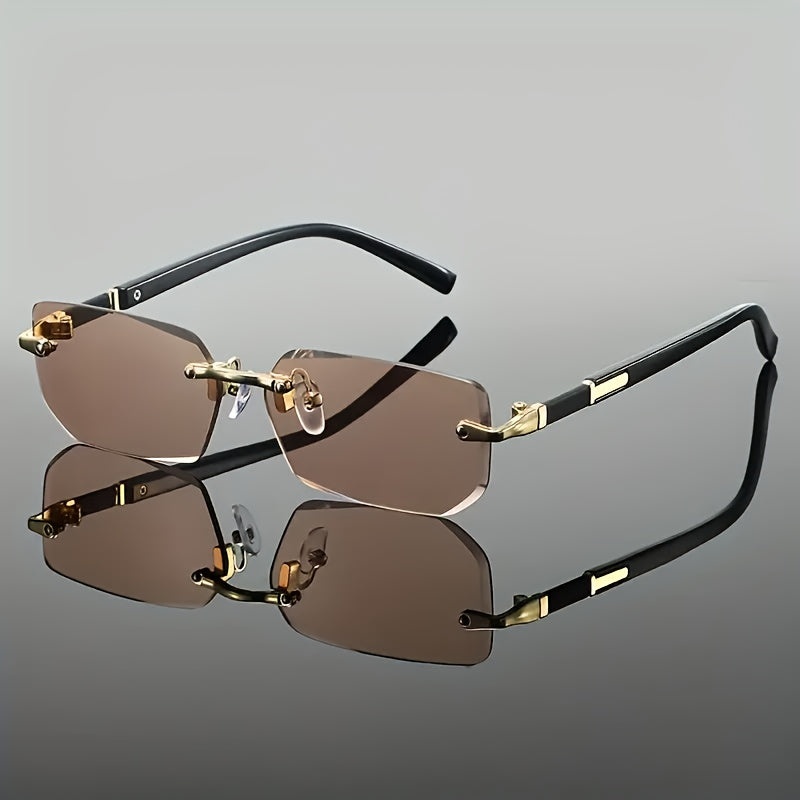 Rimless Retro Men's Glasses