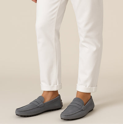 Men's Italian Style Suede Loafers