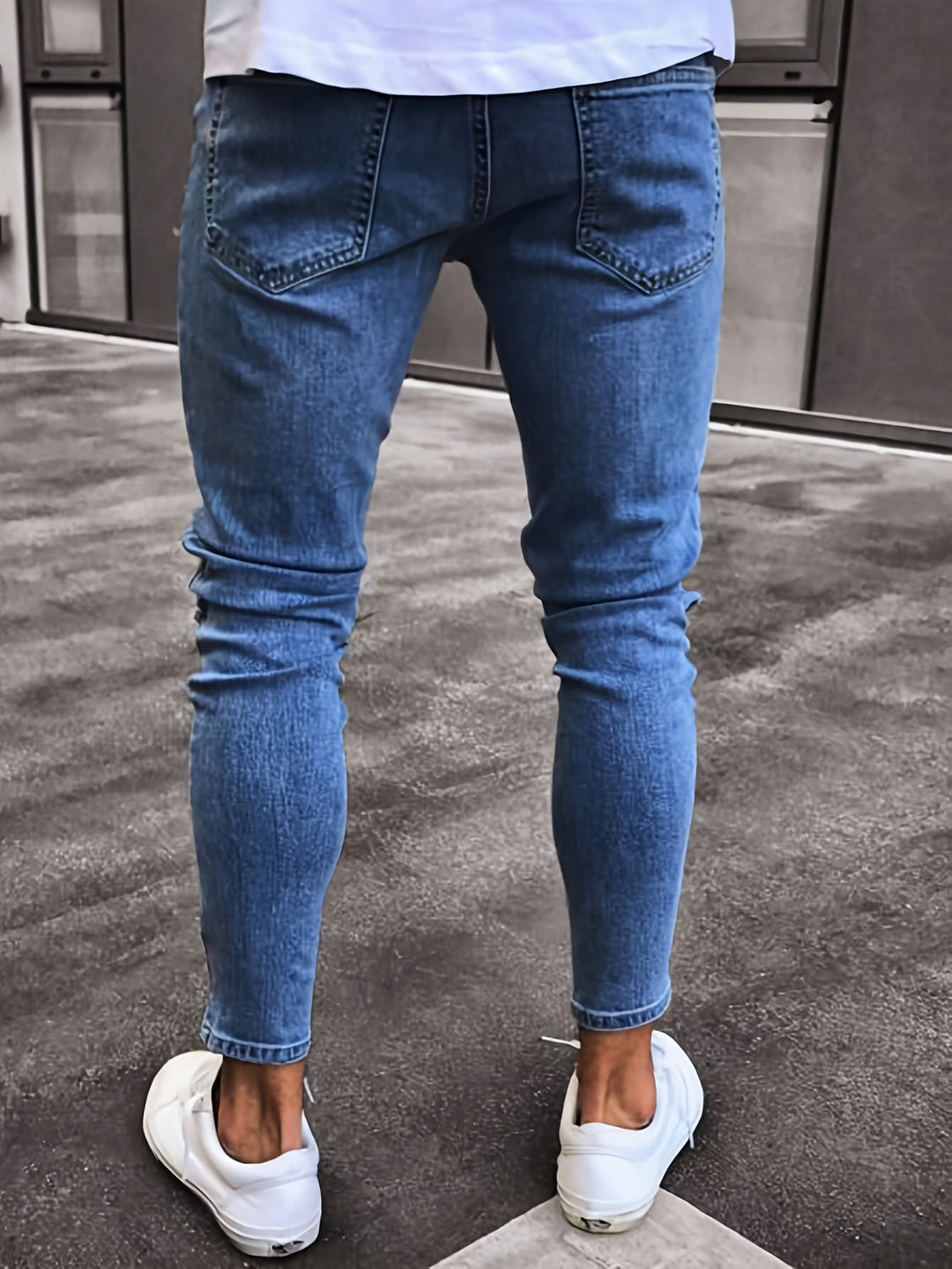 Ripped Slim Fit Men's Jeans